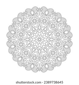 Lotus love adult coloring book mandala page for kdp book interior. Peaceful Petals, Ability to Relax, Brain Experiences, Harmonious Haven, Peaceful Portraits, Blossoming Beauty mandala design.