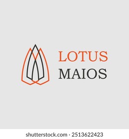 LOTUS MAIOS logo design Simple Easy to change color