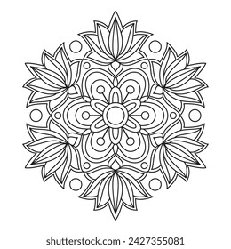 Lotus Mandala circular pattern mandala background design