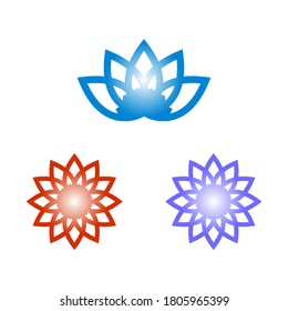 Lotus Mandala  Gradiant vector design