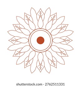 The Lotus Mandala represents the human journey toward enlightenment. Just as the lotus flower begins in the mud but rises above the water to bloom untainted, the symbol signifies purity.