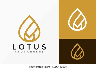 Lotus Meditation  Logo Design, Creative modern Logos Designs Vector Illustration Template