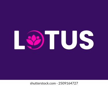 LOTUS MINIMALIST LOGO DESIGN TEMPLATE