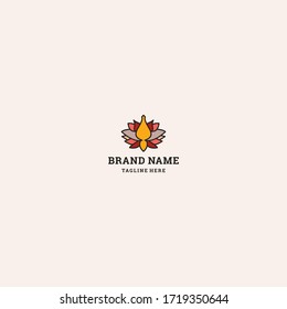 Lotus Nature logo template design in Vector illustration and logotype