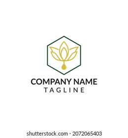 lotus oil consentrat logo design