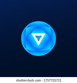 vector de diseño de ilustración de loto orb