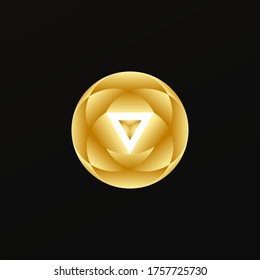 lotus orb illustration design vector