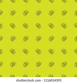 Lotus outline seamless pattern. Background from indian flowers for your website. Indian backdrop for fabric. Vector illustration