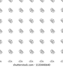 Lotus outline seamless pattern. Background from indian flowers for your website. Indian backdrop for fabric. Vector illustration