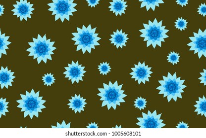 Lotus Pattern. Beautiful Lotus Background. Seamless Pattern with Lotus Flower. Abstract Background with Lilies. Lotus Pattern for Wallpaper, Fabric, Textile, Paper, Tablecloth, Packaging Paper. 