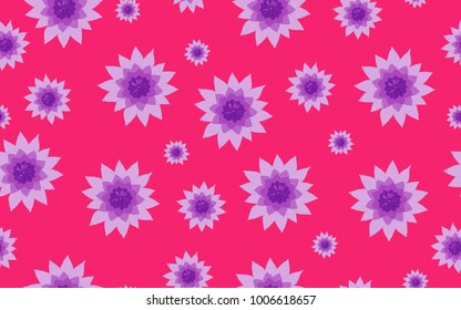Lotus Pattern. Beautiful Lotus Background. Seamless Pattern with Lotus Flower. Abstract Background with Lilies. Lotus Pattern for Wallpaper, Fabric, Textile, Paper, Tablecloth, Packaging Paper. 