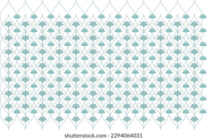 Lotus pattern with Indian shapes for textile