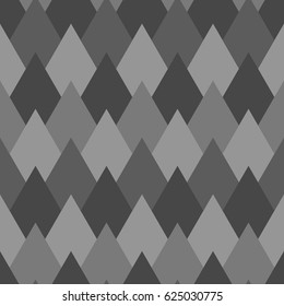 Lotus petals wallpaper. Asian traditional ornament with repeated scallops. Scales motif. Repeated overlapping color polygons background. Seamless surface pattern design with triangular figures. Vector