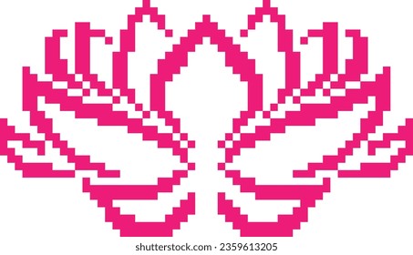 Imágenes vectoriales de píxeles de Lotus o imágenes prediseñadas