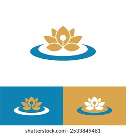 Lotus Place Logo Design Vector