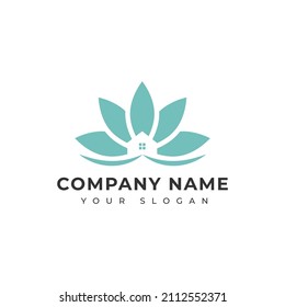 Lotus Real estate logo vector design template