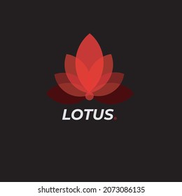 Lotus Red logo vector ilustration