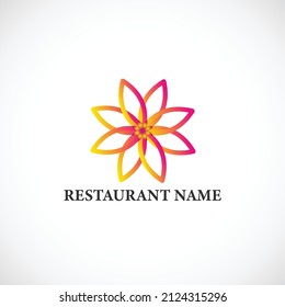 Lotus Restaurant Logo Design, Spoon, Vector, EPS