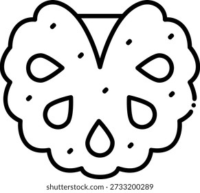 Lotus Root Slice Icon, Asian Cuisine Ingredient