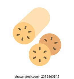 Lotus Root Vector Flat Icon For Personal And Commercial Use.
