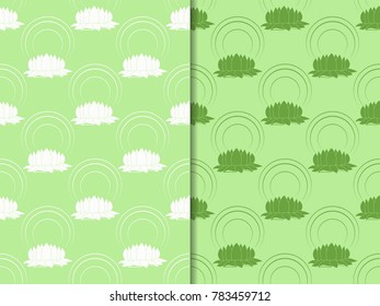 lotus seamless floral pattern