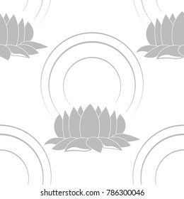 lotus seamless floral pattern