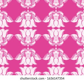 Lotus seamless pattern.
Design for printed on the product.
