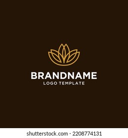 Lotus Spa Beauty Logo Vector Modern Luxurious