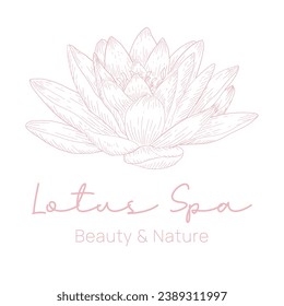 Lotus Spa Logo for Beauty and Natural Look