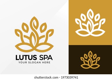 Lotus Spa Logo Design, Brand Identity logos vector, modern logo, Logo Designs Vector Illustration Template