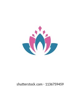 lotus and spa logo template