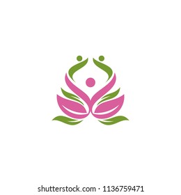 lotus and spa logo template