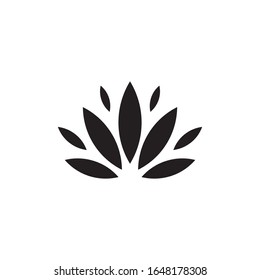 Lotus spa logo template vector icon design