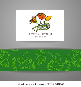 Lotus Style - logo design template.