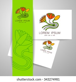 Lotus Style - Logo-Design-Vorlage.