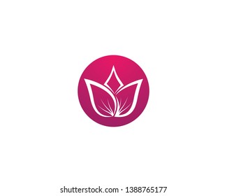 Lotus symbol vector icon illustration