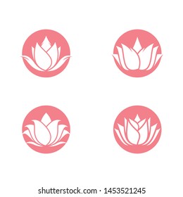 Lotus symbol vector icon illustration
