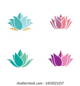 Lotus symbol vector icon illustration