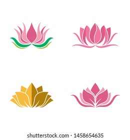 Lotus symbol vector icon illustration