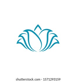 Lotus symbol vector icon illustration