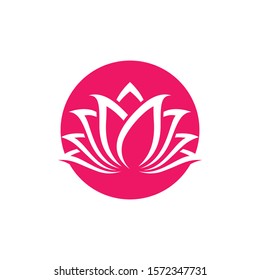 Lotus symbol vector icon illustration
