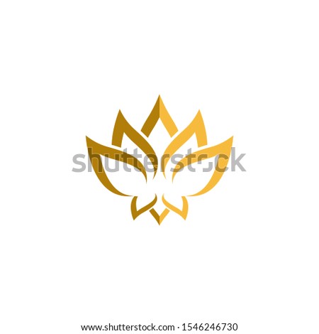 Lotus symbol vector icon illustration