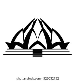 Lotus temple architecture