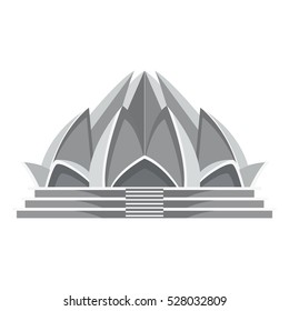 Lotus temple architecture