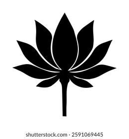  Lotus vector art silhouette design