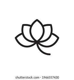 Icono de vector de Lotus. Símbolo De Belleza Y SPA EPS 10 FIle