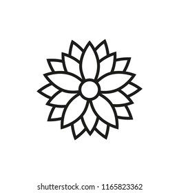 lotus vector icon, flower icon in trendy flat design 