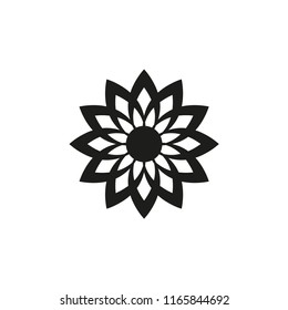 lotus vector icon, flower icon in trendy flat design 