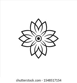 lotus vector icon  flower icon in trendy flat design