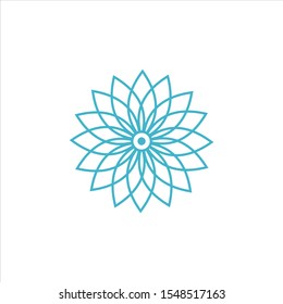 lotus vector icon  flower icon in trendy flat design